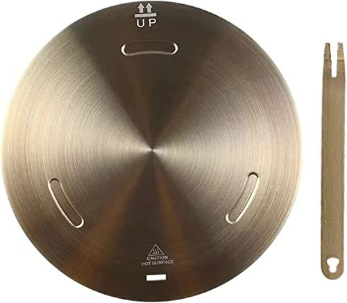 28cm Heat Diffuser Plate for Gas Electronic Stove, Softifund Cooking Induction Adapter Simmer Plate with Remove Handle for Milk Coffee Cookware, Defrosting Tray for Frozen Meat