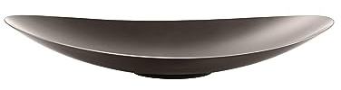 blomus Schale -ONDEA- | Schüssel aus Edelstahl | Farbe Burned Metal | Größe S 28Lx34Bx5H cm | Obstschale mit schön geschwungener Silhouette