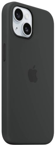 Apple Custodia MagSafe in silicone per iPhone 15 - Nero ​​​​​​​