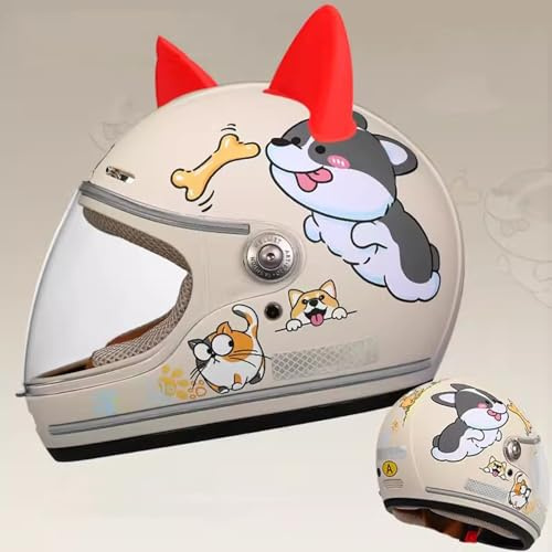 Kinder Motorrad Integralhelm Racing Motocross ATV Helm Jungen Mädchen Straße Elektro Moped Helm für 4-15 Jahre Kinder