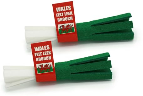 WELSH GIRLS TRADITIONAL COSTUME 4-PC SET - BONNET HAT - FELT LEEK PIN BADGE - SILK DAFFODIL PIN BADGE - WALES / WELSH ST DAVID’S DAY SCHOOL PLAY KIDS CLOTHING APPEALS (Welsh Girls Costume 4/5yrs)