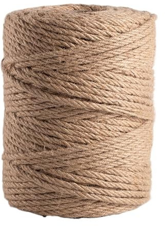 Natürliches Vintage-Juteseil, 1/2/3/4/5/6/8/10 mm, DIY-Jutekordel, Bindfaden, Basteln, Nähen, Handarbeit, Geschenkverpackung, Heimdekoration (Farbe: Juteseil, 6 mm, 5 m)