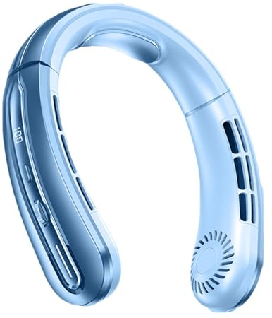 Ventilateur personnel portable, ventilateur de cou portable | Ventilateur personnel de refroidissement à 100 vitesses - Climatiseur Portable personnel sans lame, refroidisseur de cou mains libres, Rec