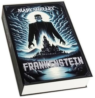 Pandiui23 Secret Books Safe Box, Portable Safe Box, Money Box, Secret Box (1, Frankenstein)