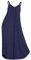 Generisch Straps-Ärmellos Nachtwäsche Damen Set Kurz Damen-Nachthemd, ärmelloses, langes Nachthemd, volles Schlupf-Nachtkleid, Plus-Size-Schlafhemd, Chemise Damen Schlafanzüge Warm (Navy, M)