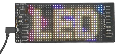 LED Anzeigetafel, LED Autobeschilderung 17,3 x 7 cm LED Typenschild Programmierbare wasserdichte IP65 LED Matrix Anzeigetafel Anwendungssteuerung für Autos Geschäfte Bars KTV