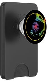 Tocadiscos retro vintage boceto DJ PopSockets PopWallet para MagSafe