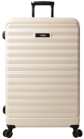 TOTTO - Maleta Rígida Grande, Modelo Helios L, 51.8 x 72.8 x 30 cm, Capacidad 115L, Resistente a Impactos, Ruedas 360º, Manija Telescópica, Correas Internas, Candado 3 Dígitos, Color Pink Tint Rosa
