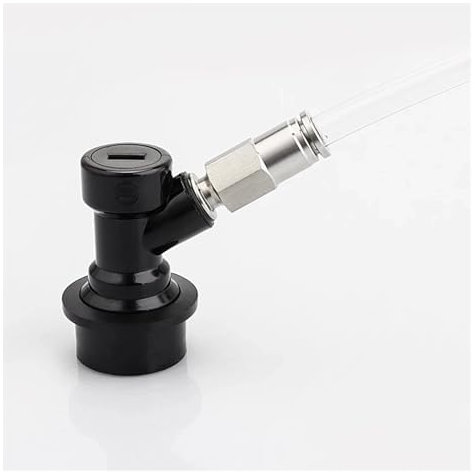Ligne de gaz/Liquide de bière de Brassage à Domicile avec raccord enfichable MFL Connecteur Rapide avec Tuyau de 5/16'' (8 mm) de diamètre extérieur 1 m de Longueur Ensemble de Verrouillage à Bille
