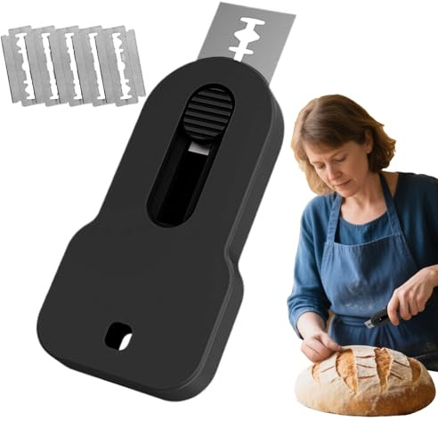 Générique Lame à Pain Couteau - Lame Couteau À Pain Pour Entaillage - Accessoire Magnétique De Boulanger Pour Cuisine Maison, Fournil Et Épicerie