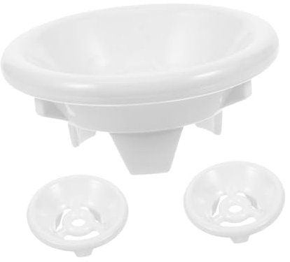DIYEAH 3pcs Urinal Strainer Caps and Stoppers Set Plastic Urinal Drain Covers with Odour Filter for Commercial and Home Use