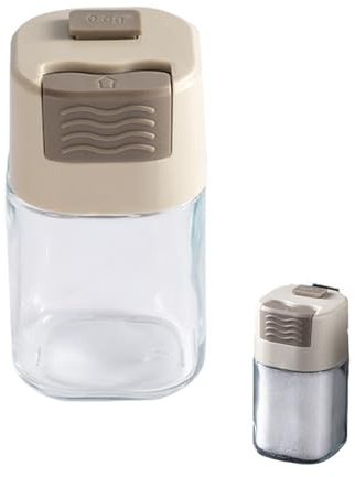 Sugar Shaker - Resistente Alla Polvere, Bottiglia Di Condimento | Di Distributore Di Spezie Quantitativa Di Calcio Di Sodio, Eccellente Per Pepe Nero, Zucchero A Velo E Vari Condimenti, Ma