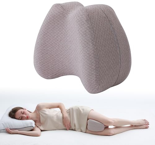 WORKKOOL Ergonomisches Kniekissen gegen Schmerzen - Orthopädisches Beinkissen für Beine, Hüfte & Rücken(Mocca)