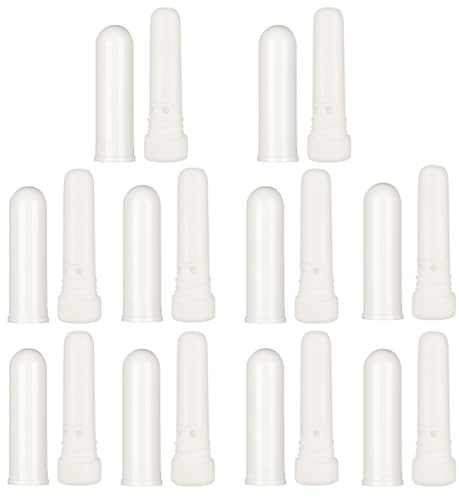 Toyvian Tubi per Inalatori Ricaricabili in Plastica, 10 Pezzi Portatili per Aromaterapia in Ufficio e Vita Quotidiana