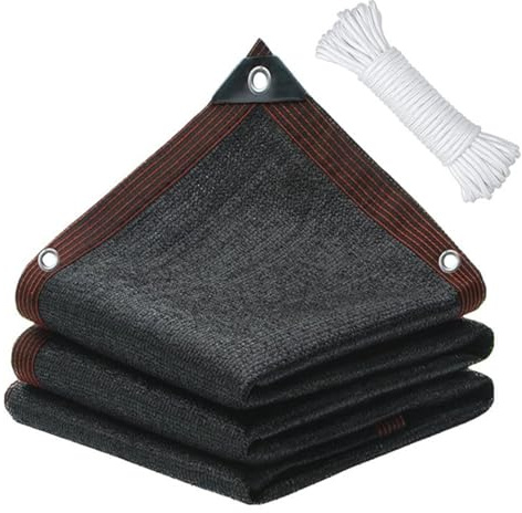 Red de Sombra, 3x5m Malla Sombra Exterior con Ojales, Anti-UV Malla Sombreadora Jardin, Lona Sombra Exterior, Transpirable y Protector Solar, Malla Ocultacion Toldo para Jardines Invernaderos Patios