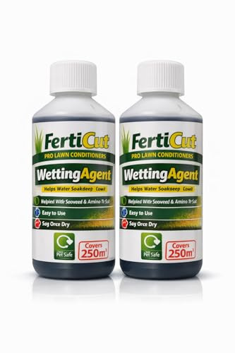 Ferti Cut - Agente bagnante per terreno asciutto, balsamo professionale per prato, mantiene verdi i prati (fino a 500 m2)