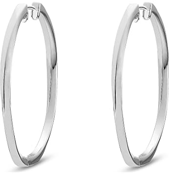 JETTE JETTE Damen-Creolen 925er Silber rhodiniert