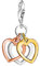 Thomas Sabo Women Charm Pendant Hearts Tricolour Charm Club 925 Sterling Silver 0959-431-12