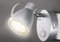Trango Luce notturna a LED 2635-014 in argento con funzione automatica 230V con sensore di movimento, luce di sicurezza, lampada a zoccolo, lampada a parete, luce di orientamento, lampada notturna