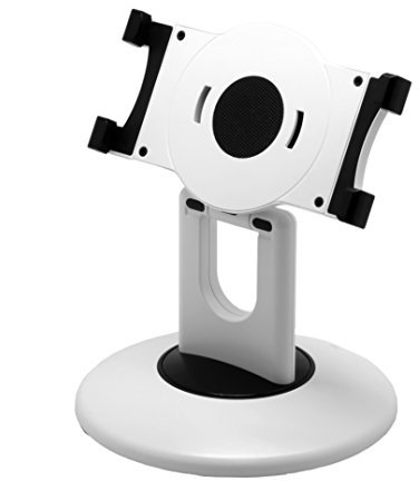 Aidata US-2002W - Estación de escritorio universal para tablet de 7 a 10 pulgadas, rotación de 360 grados, soporte extraíble, ángulo de visión ajustable, rotación de 360 grados