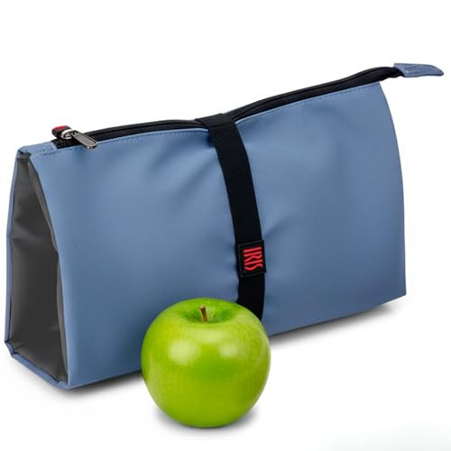 Iris Barcelona - Snack Bag Plegable 2,75 L - Bolsa Térmica Porta Alimentos Compacta 24x13x30 cm con Goma Ajustable para Bocadillo, Fiambrera, Merienda | Lunch Bag Ideal para Trabajo y Viajes