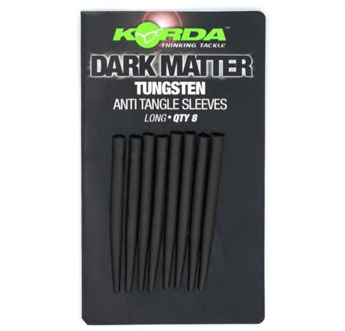 Korda Dark Matter Tungsten Anti-Tangle Sleeves Long 8 Stk Karpfen