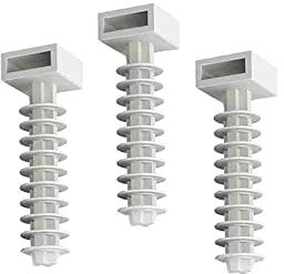 EDM 48186 Taco Blanco Nº6 para Brida, Paquete de 100 Unidades, Blanco