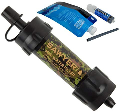 Sawyer Products SP107 MINI Water Filtration System, Single, Camo
