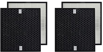 PUREBURG AC4158 Ersatzfilter kompatibel mit Philips AC4080/10 Luftreiniger | 2er-Pack 2-in-1 HEPA- & Aktivkohlefilter für Staub, Pollen, Tierhaare & Haushaltsgerüche, Ersatz für AC4158/00