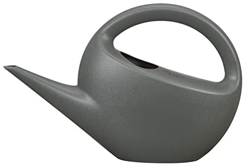 Scheurich Smilla, annaffiatoio in plastica, colore: antracite opaco, larghezza 33,5 cm, profondità 9,6 cm, altezza 22,2 cm, 1,6 l vol.