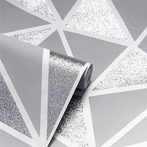 RAVALI Silver Sequin Fragments Quality Wallpaper / 921800