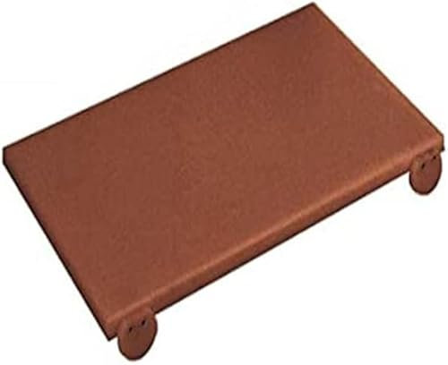 Tagliere in polietilene con fermi professionale euroceppi bianco o colorato cm50x40xh2 ad alta densita per contatto con alimenti (MARRONE)