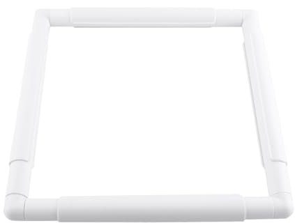 Quadratische Stickrahmen, Kunststoff Cross Stitch Hoop Q Snap Frame Kreuzstich Nähen Hoop Stickerei Snap Frame Hoop für Stickerei Cross Stitch Quilting Needlepoint Tool (27.9×27.9cm)