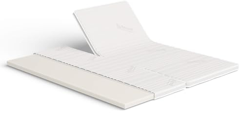 Meisterschlaf Split Visco Topper 200x200 cm – Höhe 7 cm – Weich & Wärmend – Memory Foam RG 50 – Oeko-TEX® Standard 100 – Tencel™ Lyocell 3D Doppeltuch-Bezug waschbar – Made in Germany