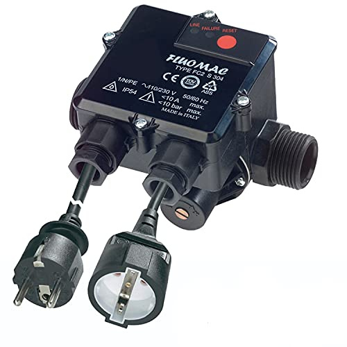 Pumpensteuerung Druckschalter Druckwächter Fluomac® verkabelt Automatic-Controller Durchflusswächter für Hauswasserwerk, Pumpe Brunnenpumpe, Kreiselpumpe, Tauchpumpe