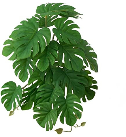 Plantes tropicales pour reptiles - Accessoires pour habitat d'amphibiens - Simulation de décoration de terrarium - Simulation imprimée en 3D - Plantes pour terrarium tropical pour habitat pour serpent