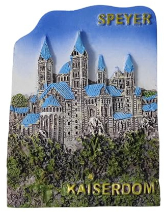 3D Speyer Deutschland Kühlschrankmagnet Reise Souvenir Kühlschrank Dekoration Magnetaufkleber Handbemalt Bastelsammlung