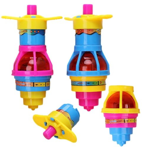 Aizuoni Tops Launchers | Spinner Top Launch with Led Light up Toy | Tops Launchers Flashing Toys for Kids,