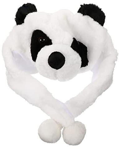 Abaodam 2stücke Panda Kuschelige Kostümkopfhaube Für Winter Schutz Vor Kälte Und Wind Accessoire Für Partys Und Cosplay