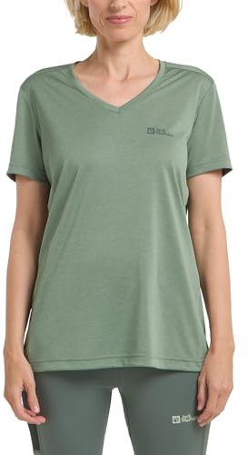 Jack Wolfskin Damen Crosstrail Women T-Shirt, Eucalyptus, S EU