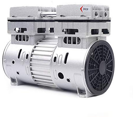 VonVVer oljefri kompressor 750 W/1 HP – 69 db tyst kompressor 145 l/min tryckluftskompressor viskande kompressor 1400 RPM 8 bar 29 x 15 x 24 cm