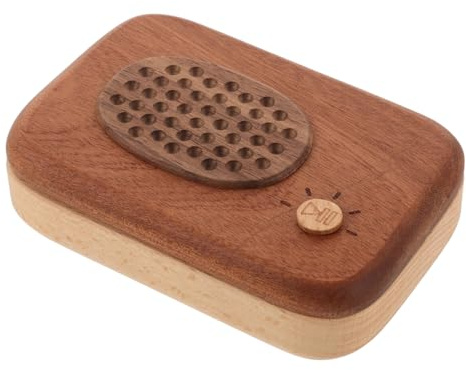 Holz Babyzahn Kasten als Erinnerungsbox für Erste Zähne | Lockige Haarsträhnen, Dekorative Optik, Geräumiger Innenraum für Kleine Andenken