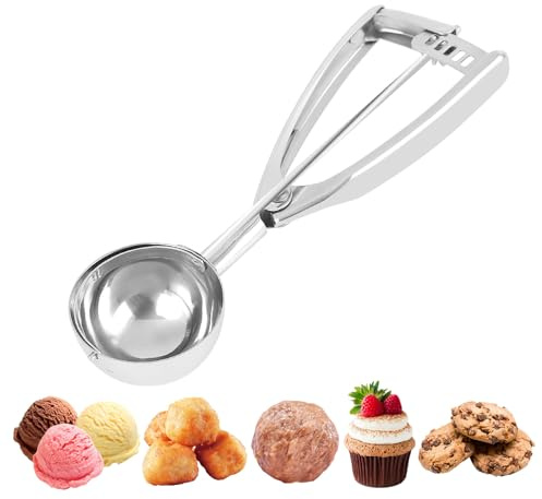 Ice Cream Scoop 58mm - Cookie Dough & Melon Baller Scoops for All Hands - Stainless Steel