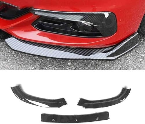 ZHOUFUDA Auto Frontspoiler Lippe Frontschürze Lippenspoiler für BMW 1er F20 berlina 2017 2018, Frontstoßstange ABS Splitter Lip Spoiler Kinnschutz Lip Diffusor Splitter Body Kit