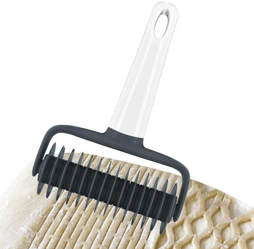 Tagliapasta Reticolo - Taglierina a rullo reticolare per pane, Rotella tagliapasta, taglia crostate, strumento di cottura fai-da-te a rullo, strumenti di pasticceria da forno per risparmiare per