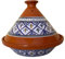 La Maison Unique: Tajine Moroccan Terracotta Tunisian Diameter 32 cm Pressure Cooker with Lid Ethnic Moroccan Healthy Kitchen - Premium Quality - Blue