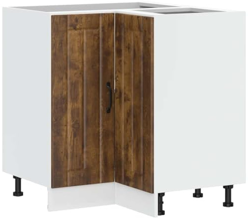 vidaXL Küchen-Eckunterschrank Lucca Räuchereiche Holzwerkstoff