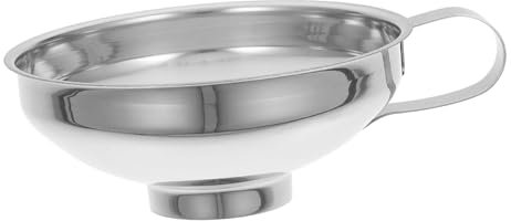 Embudo de acero inoxidable, embudo de mermelada para uso en cocina, embudo de conservas de boca ancha fácil de llenar, embudos grandes para llenar botellas