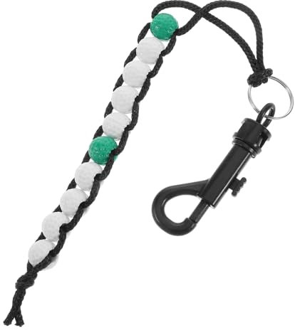 DECOMELODY Golf-Score-zähler Mit Perlenkette Clip Für Und Punkte Nylon Und Kunststoff Tragbar Für Golfer Herren Damen