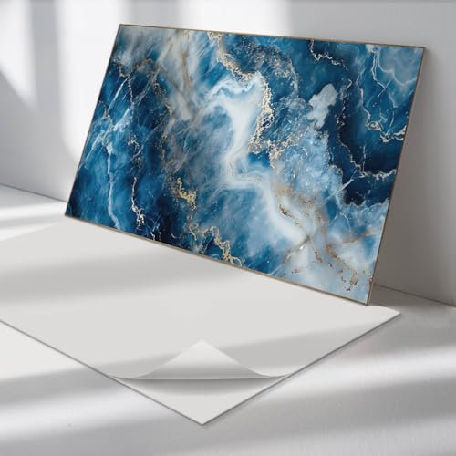Panneaux en Vinyle 60x30 cm PVC Autocollant Fixation Murale Multipak Imperméable Rectangulaire Design Gareage Installation Rapide Vinyle - Modèle de marbre abstrait